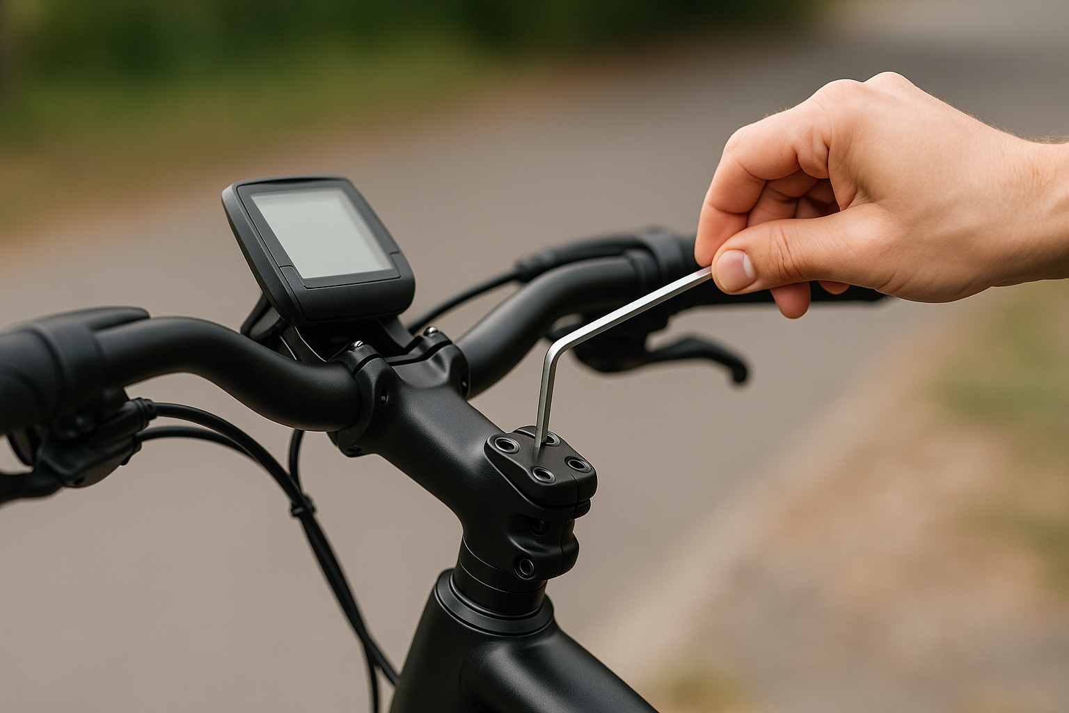 Einstellung von E-Bike Lenkern